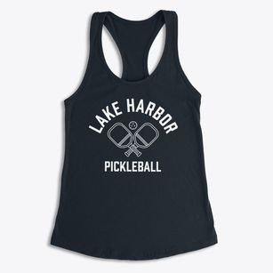 Lake Harbor Florida Pickleball Women's Racerback Tank