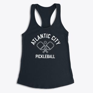 Atlantic City Wyoming Pickleball Women's Racerback Tank
