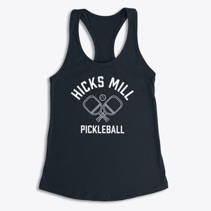 Hicks Mill Virginia Pickleball Women's Racerback Tank