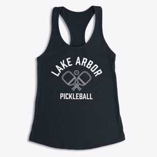 Lake Arbor Maryland Pickleball Women's Racerback Tank