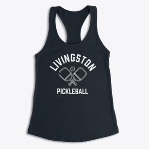 Livingston West Virginia Pickleball Women's Racerback Tank