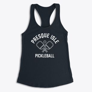 Presque Isle Maine Pickleball Women's Racerback Tank