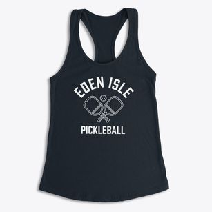 Eden Isle Louisiana Pickleball Women's Racerback Tank