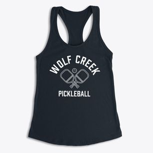 Wolf Creek Kansas Pickleball Women's Racerback Tank