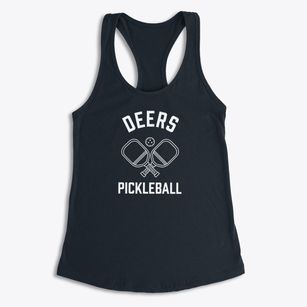 Deers Illinois Pickleball Women's Racerback Tank