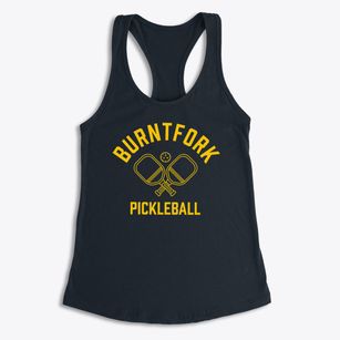 Burntfork Wyoming Pickleball Women's Racerback Tank