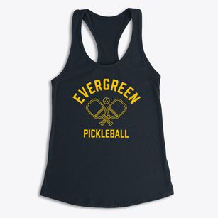 Evergreen Wisconsin Pickleball Women's Racerback Tank