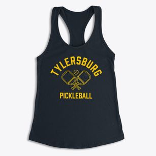 Tylersburg Pennsylvania Pickleball Women's Racerback Tank