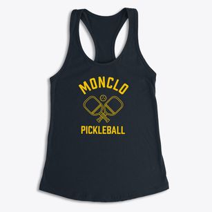Monclo West Virginia Pickleball Women's Racerback Tank