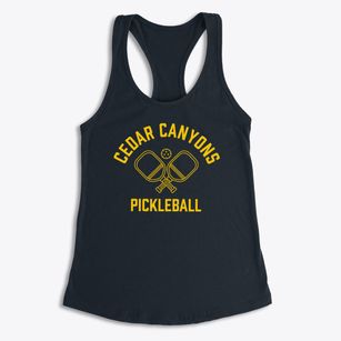 Cedar Canyons Indiana Pickleball Women's Racerback Tank