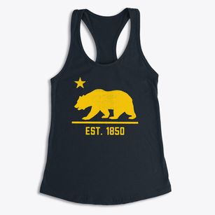  California Bear Flag Women's Racerback Tank