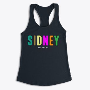 Sidney Montana Color Pop Women's Racerback Tank