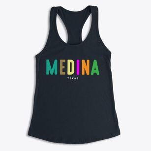 Medina Texas Color Pop Women's Racerback Tank