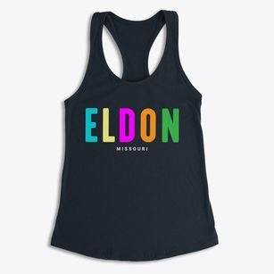Eldon Missouri Color Pop Women's Racerback Tank