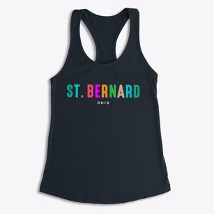 St. Bernard Ohio Color Pop Women's Racerback Tank