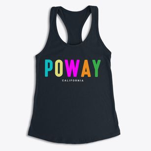 Poway California Color Pop Women's Racerback Tank