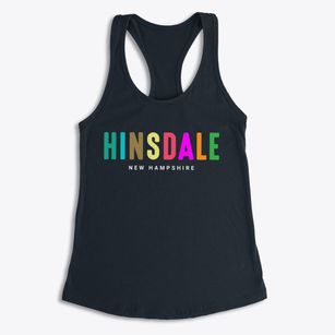Hinsdale New Hampshire Color Pop Women's Racerback Tank