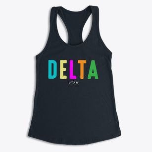 Delta Utah Color Pop Women's Racerback Tank