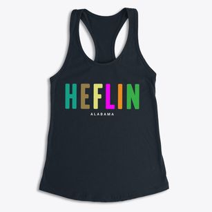 Heflin Alabama Color Pop Women's Racerback Tank