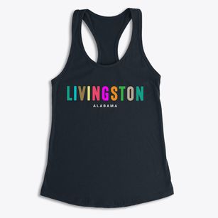 Livingston Alabama Color Pop Women's Racerback Tank