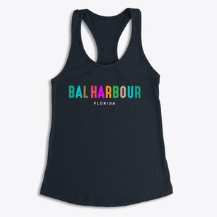 Bal Harbour Florida Color Pop Women's Racerback Tank