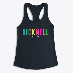 Bicknell Indiana Color Pop Women's Racerback Tank