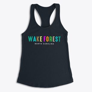 Wake Forest North Carolina Color Pop Women's Racerback Tank