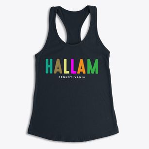 Hallam Pennsylvania Color Pop Women's Racerback Tank