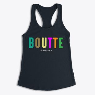 Boutte Louisiana Color Pop Women's Racerback Tank