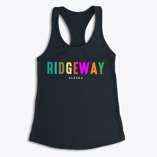Ridgeway Alaska Color Pop Women's Racerback Tank