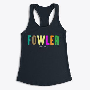 Fowler Indiana Color Pop Women's Racerback Tank