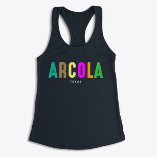 Arcola Texas Color Pop Women's Racerback Tank