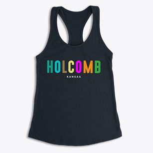 Holcomb Kansas Color Pop Women's Racerback Tank