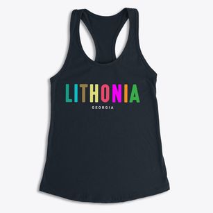 Lithonia Georgia Color Pop Women's Racerback Tank
