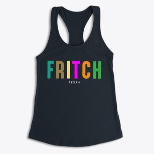 Fritch Texas Color Pop Women's Racerback Tank