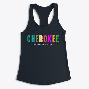 Cherokee North Carolina Color Pop Women's Racerback Tank