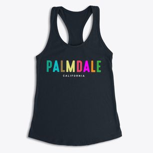 Palmdale California Color Pop Women's Racerback Tank