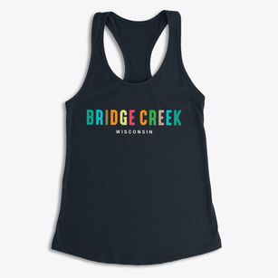 Bridge Creek Wisconsin Color Pop Women's Racerback Tank