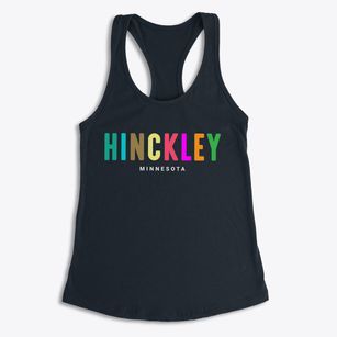 Hinckley Minnesota Color Pop Women's Racerback Tank