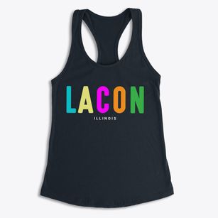 Lacon Illinois Color Pop Women's Racerback Tank