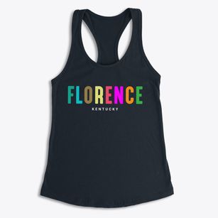 Florence Kentucky Color Pop Women's Racerback Tank