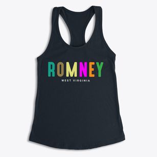 Romney West Virginia Color Pop Women's Racerback Tank