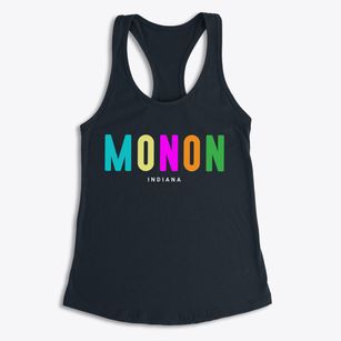 Monon Indiana Color Pop Women's Racerback Tank