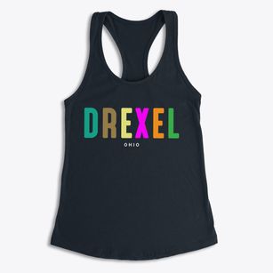 Drexel Ohio Color Pop Women's Racerback Tank