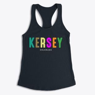 Kersey Colorado Color Pop Women's Racerback Tank