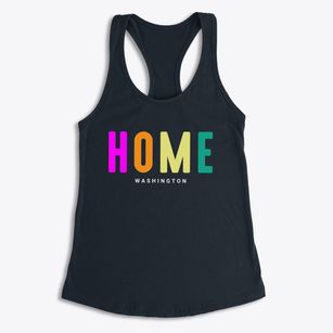 Home Washington Color Pop Women's Racerback Tank
