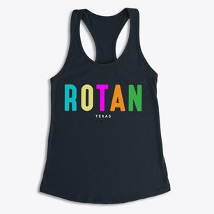 Rotan Texas Color Pop Women's Racerback Tank