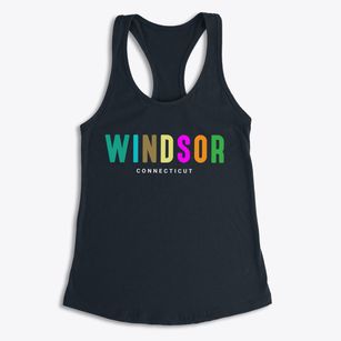 Windsor Connecticut Color Pop Women's Racerback Tank