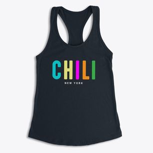 Chili New York Color Pop Women's Racerback Tank