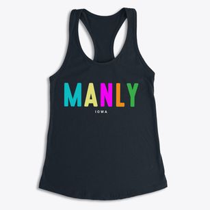 Manly Iowa Color Pop Women's Racerback Tank